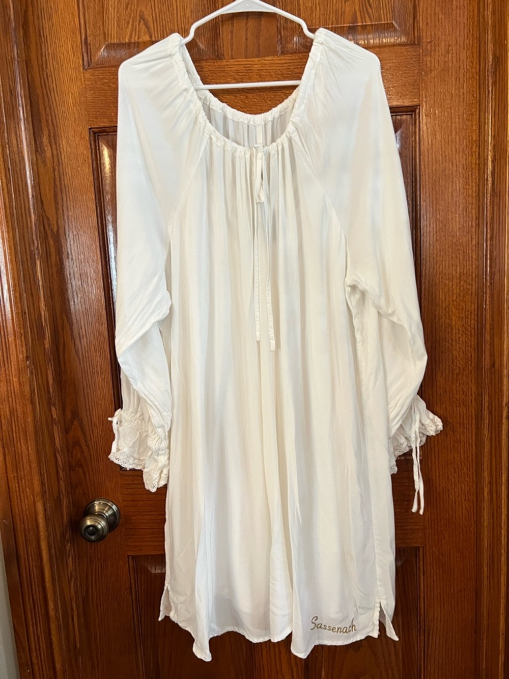 TORRID ( 5X ) 28W  Outlander Claire Jamie White Peasant Sassenach Night Gown